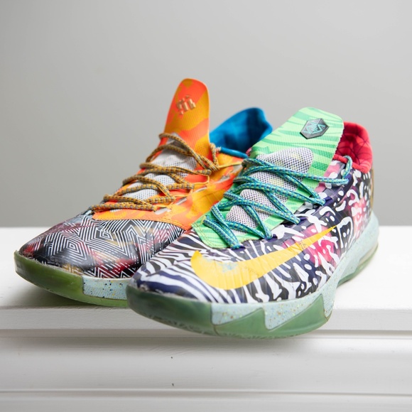 Nike KD 6 What The Kevin Durant Men's Size 10 669809-500 - Pre Owned - Picture 2 of 11